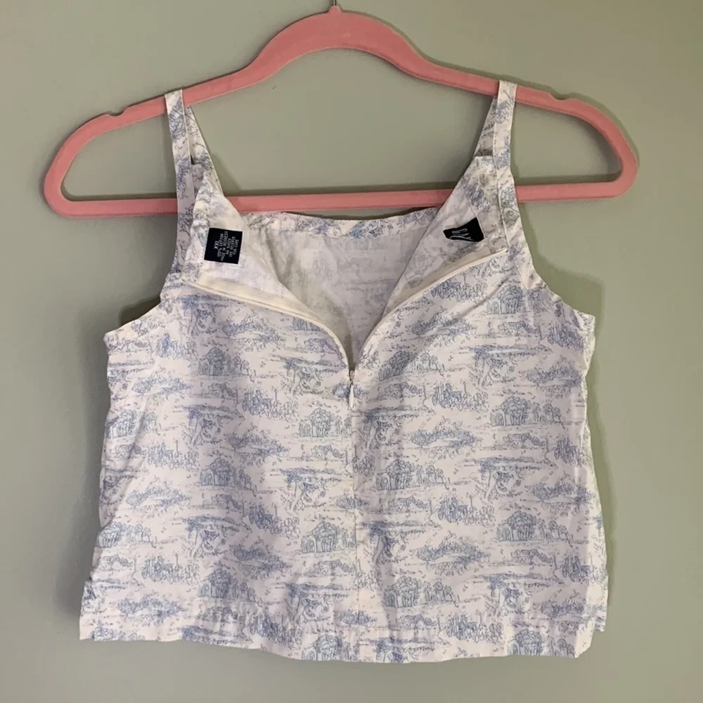 Vintage toile tank top